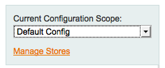Screenshot Current Configurations Scope