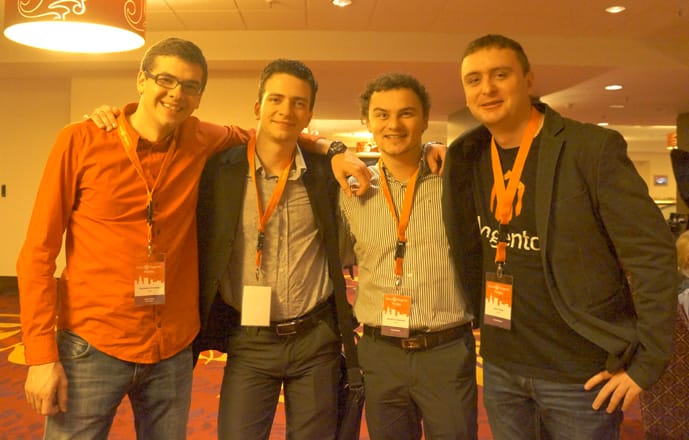 Atwix team on photo from Meet Magento Poland 2012