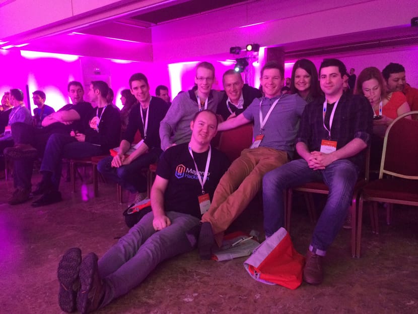 Photo from Meet Magento ES with people from Croatia, Germany, Poland, Netherlands, Romania, UK, USA, Canada, Italy