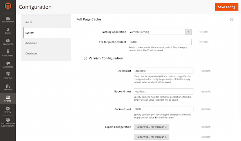 Magento 2 Page Cache