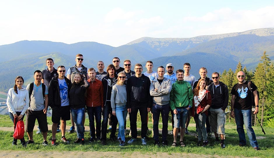 Atwix Team on the Peak of a Mountain | Atwix Atwix Team on the Peak of a Mountain