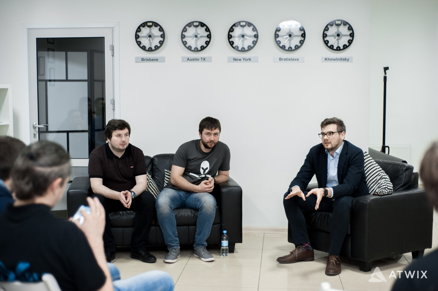 Valeriy Nayda, Igor Miniailo  and Slava Kravchuk on photo