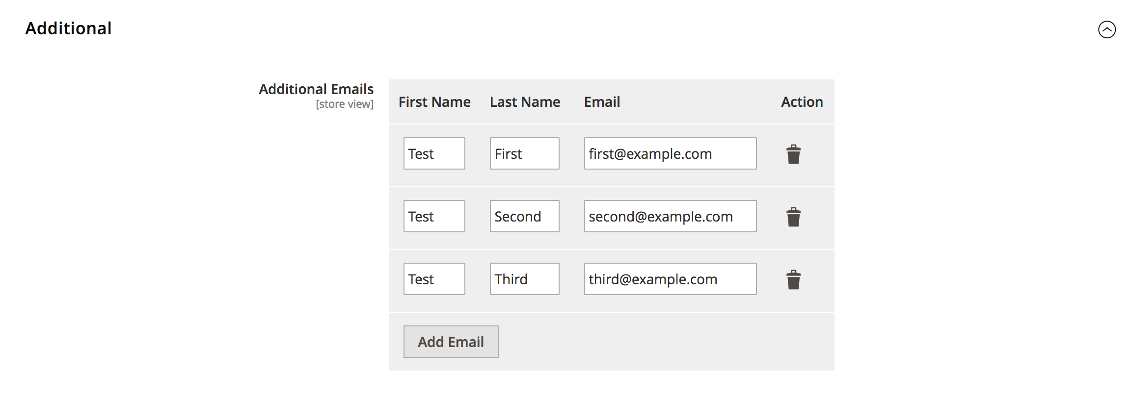 Magento 2 System Config Dynamic Fields