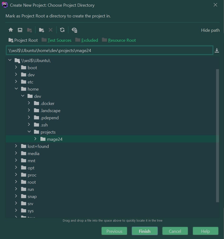 PHPStorm working with WSL drive