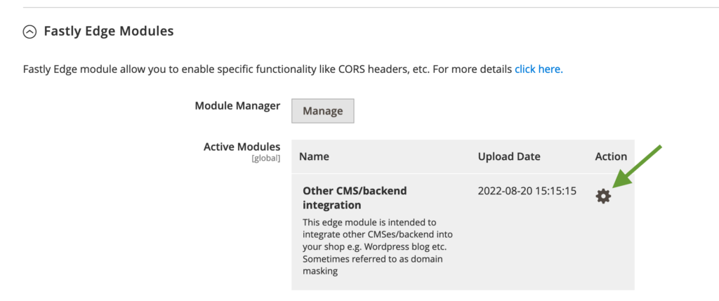 Configure Other CMS backend integration Fastly Edge module