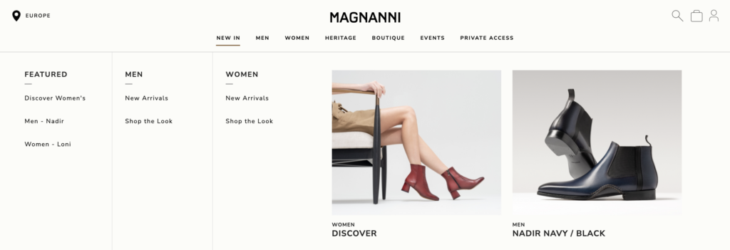 Magnanni | Atwix Magnanni's web store, powered by custom Magento development from Atwix.