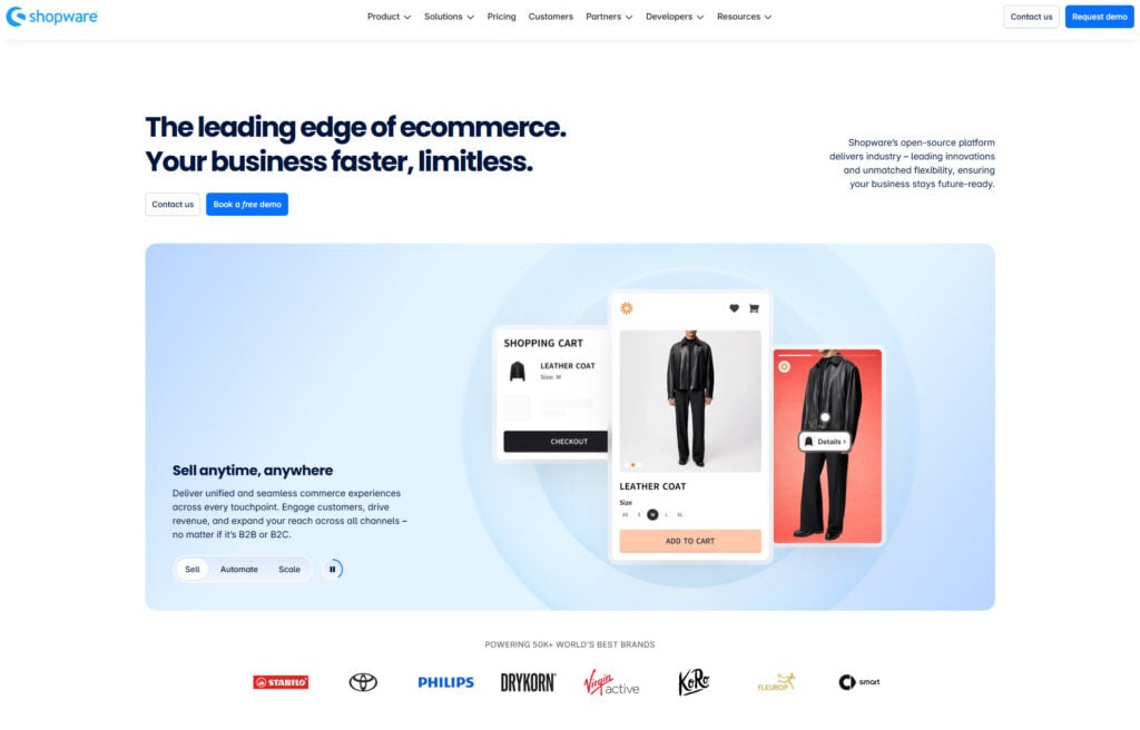 Shopware-homepage | Atwix Shopware Homepage