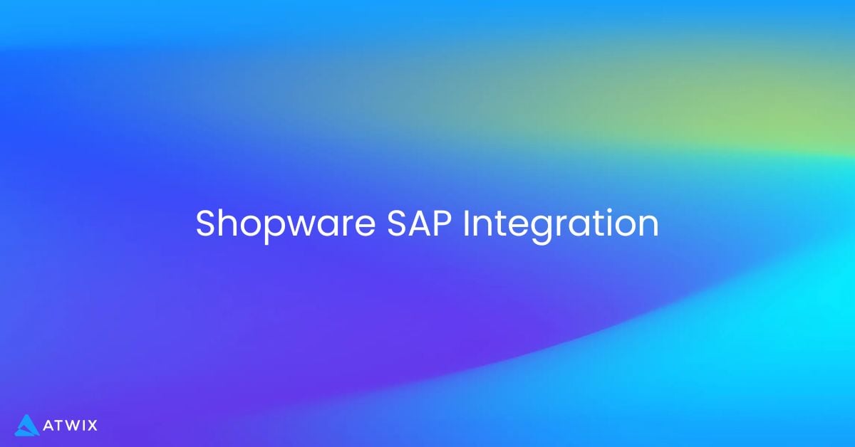 Shopware Sap Integration Services Baner