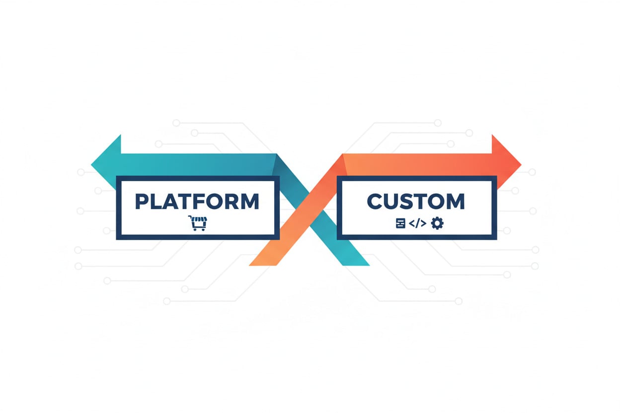 the Decision Between a Pre-built Platform or Custom B2b Ecommerce Solutions