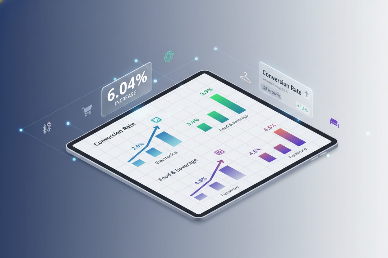 an Analysis of the Average Ecommerce Conversion Rate by Industry