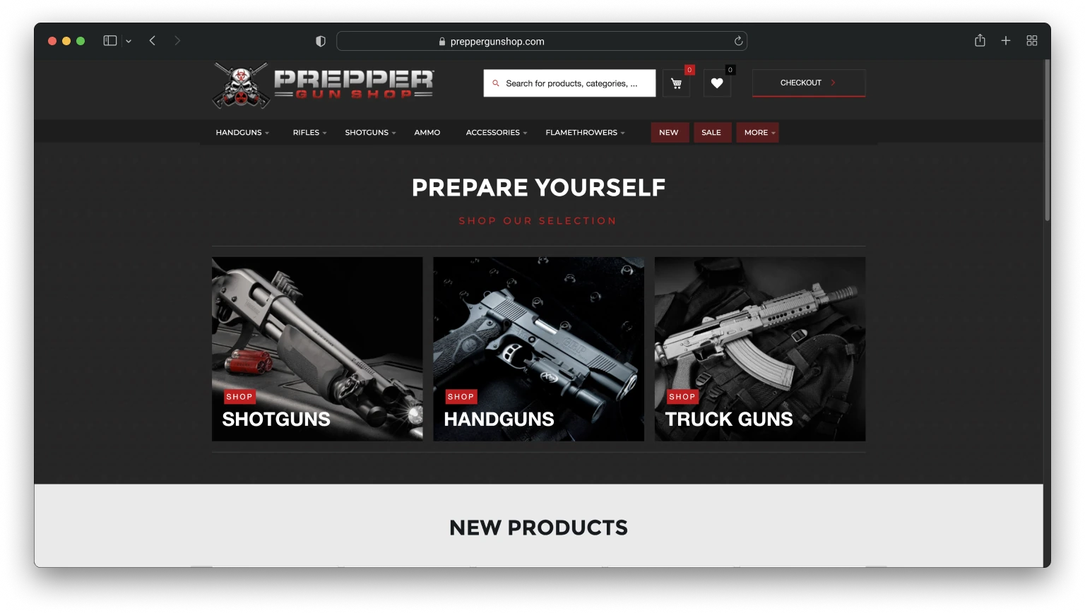 Prepper Gun Shop Case Study | Atwix
