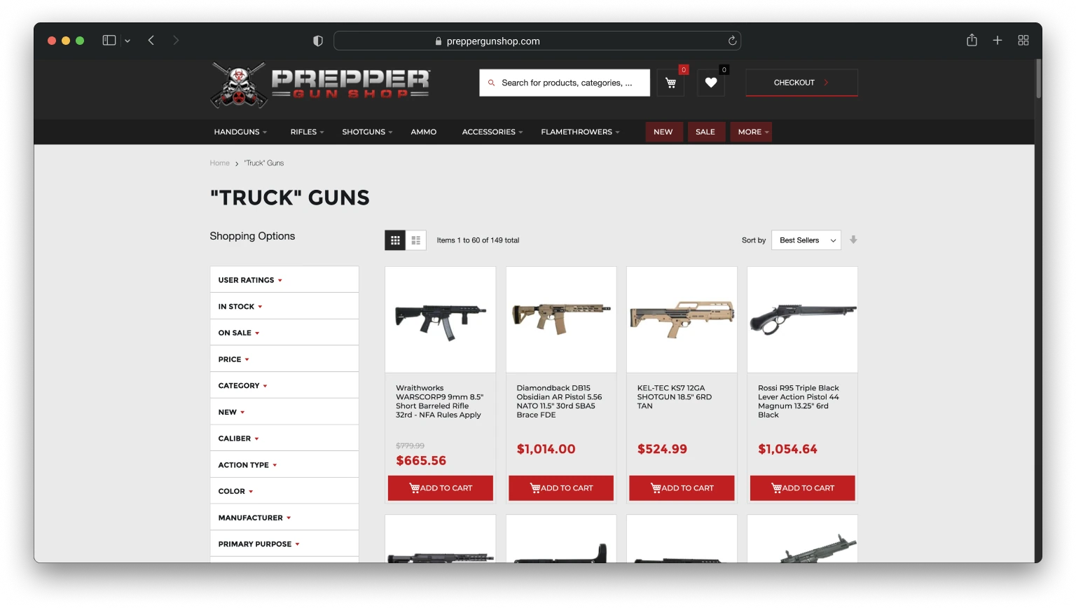 Prepper Gun Store | Atwix
